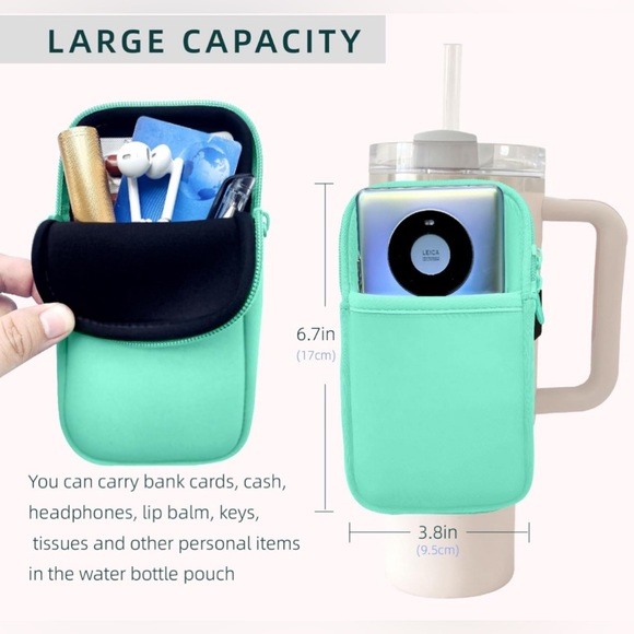 NWOT Coral Colored Storage Pouch for Stanley and Other Branded Modern Tumbler - Picture 2 of 12